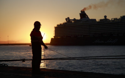 Más de 9 mil personas, entre pasajeros y tripulación, llegarán hoy al Puerto de Cádiz en 5 cruceros