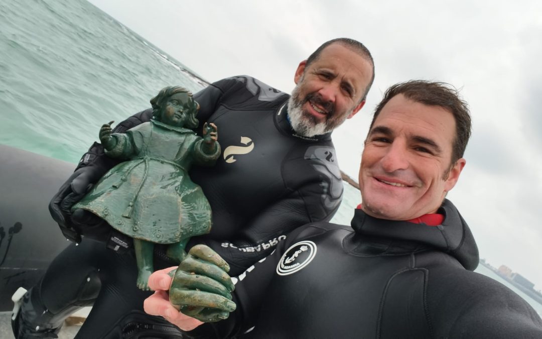 La Armada localiza la figura del Niño Jesús que acompañaba a La Galeona y una de las manos