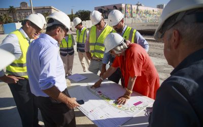 La obra del Muelle Ciudad entra en la fase de pavimentación